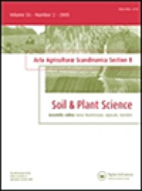 Acta Agriculturae Scandinavica Section B-soil And Plant Science期刊