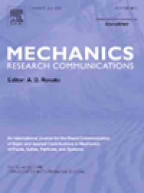 Mechanics Research Communications期刊