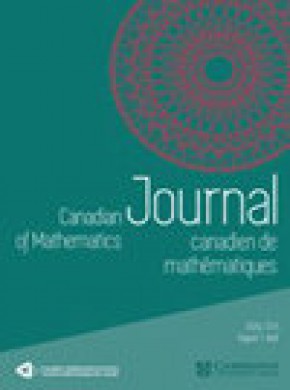 Canadian Journal Of Mathematics-journal Canadien De Mathematiques期刊