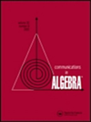 Communications In Algebra期刊