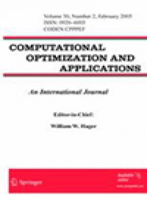 Computational Optimization And Applications期刊