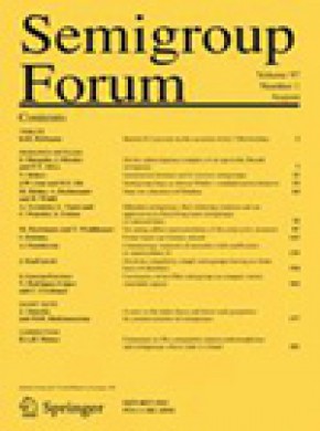 Semigroup Forum期刊