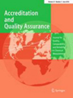 Accreditation And Quality Assurance期刊