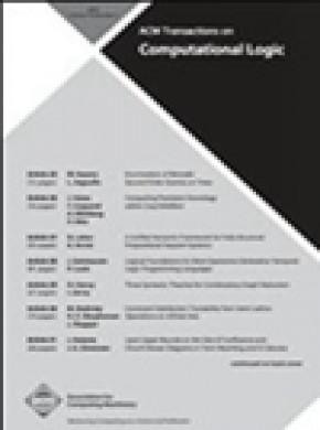 Acm Transactions On Computational Logic期刊