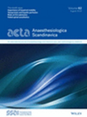 Acta Anaesthesiologica Scandinavica期刊