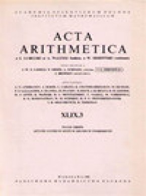 Acta Arithmetica期刊