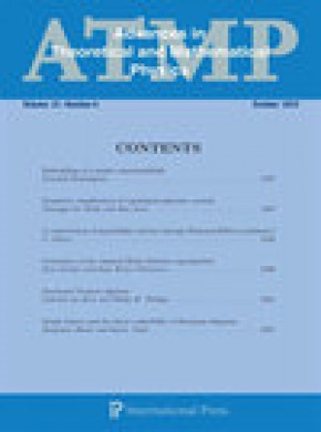 Advances In Theoretical And Mathematical Physics期刊