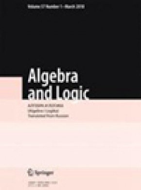 Algebra And Logic期刊