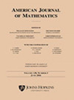 American Journal Of Mathematics期刊
