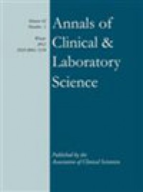 Annals Of Clinical And Laboratory Science期刊