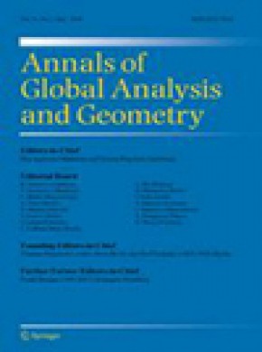 Annals Of Global Analysis And Geometry期刊