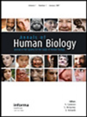 Annals Of Human Biology期刊