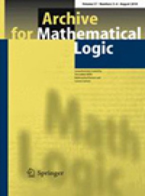 Archive For Mathematical Logic期刊