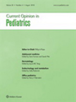 Current Opinion In Pediatrics期刊