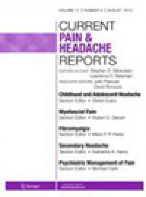 Current Pain And Headache Reports期刊