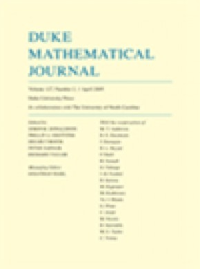 Duke Mathematical Journal期刊