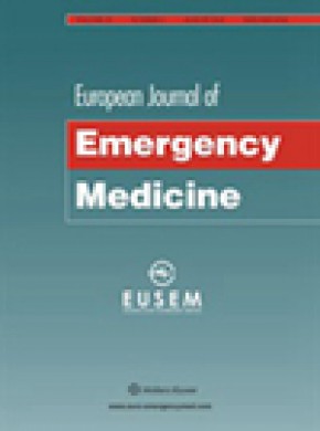 European Journal Of Emergency Medicine期刊