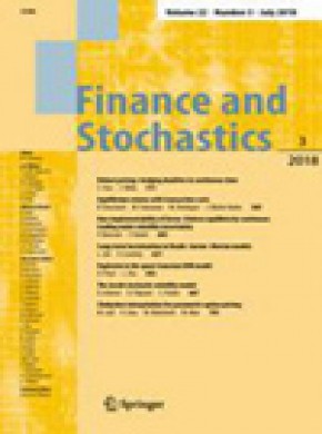 Finance And Stochastics期刊
