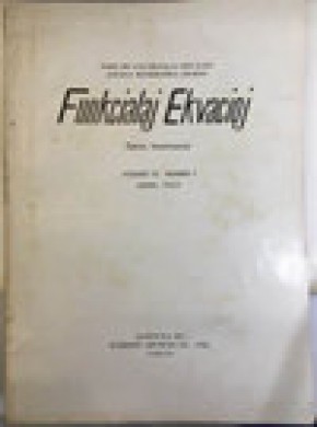 Funkcialaj Ekvacioj-serio Internacia期刊