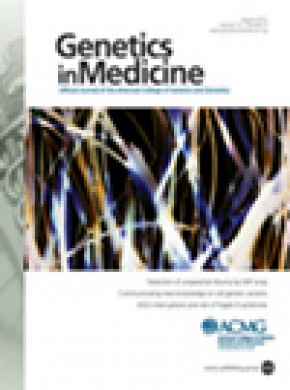Genetics In Medicine期刊