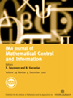Ima Journal Of Mathematical Control And Information期刊