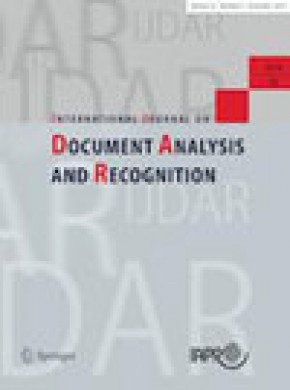 International Journal On Document Analysis And Recognition期刊
