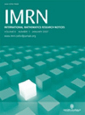 International Mathematics Research Notices期刊