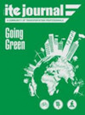 Ite Journal-institute Of Transportation Engineers期刊