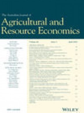 Journal Of Agricultural And Resource Economics期刊