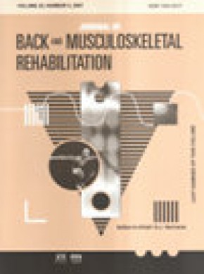 Journal Of Back And Musculoskeletal Rehabilitation期刊