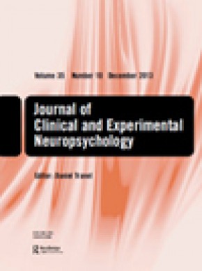Journal Of Clinical And Experimental Neuropsychology期刊