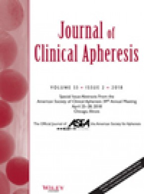 Journal Of Clinical Apheresis期刊