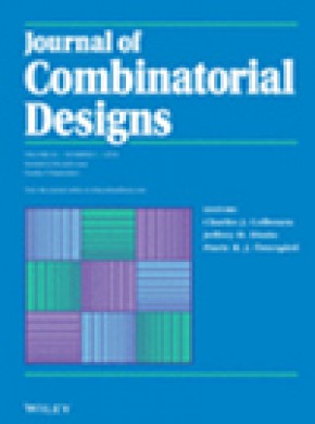 Journal Of Combinatorial Designs期刊