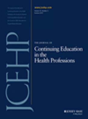 Journal Of Continuing Education In The Health Professions期刊