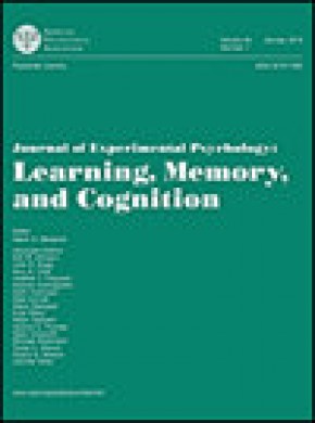 Journal Of Experimental Psychology-learning Memory And Cognition期刊
