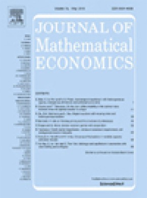 Journal Of Mathematical Economics期刊