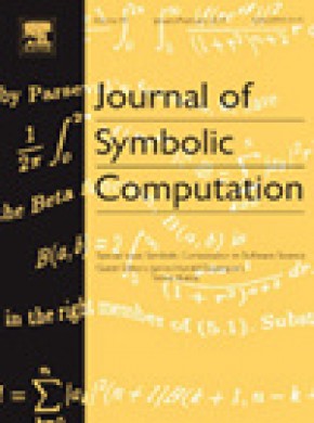 Journal Of Symbolic Computation期刊