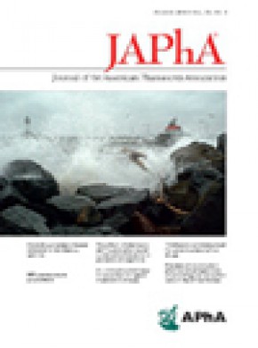 Journal Of The American Pharmacists Association期刊