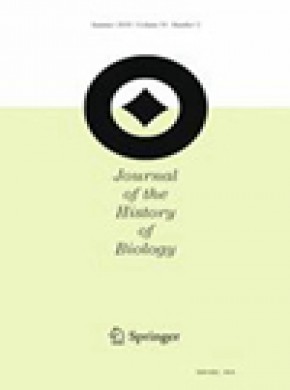 Journal Of The History Of Biology期刊