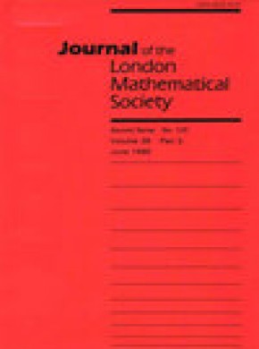 Journal Of The London Mathematical Society-second Series期刊
