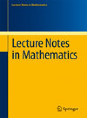Lecture Notes In Mathematics期刊