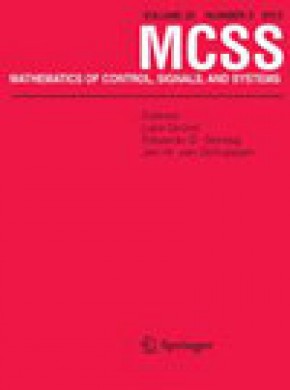 Mathematics Of Control Signals And Systems期刊