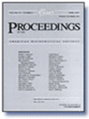 Proceedings Of The American Mathematical Society期刊