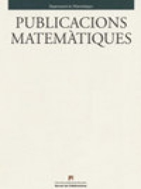 Publicacions Matematiques期刊