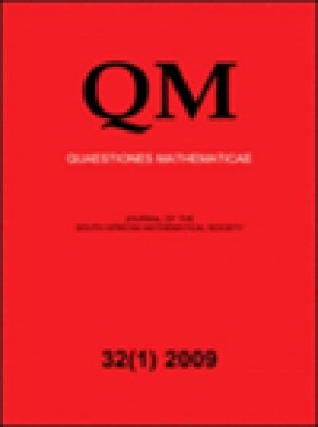 Quaestiones Mathematicae期刊
