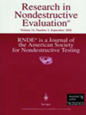 Research In Nondestructive Evaluation期刊