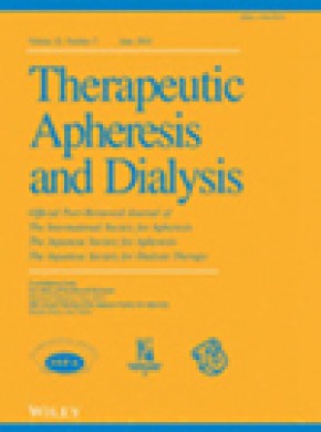 Therapeutic Apheresis And Dialysis期刊
