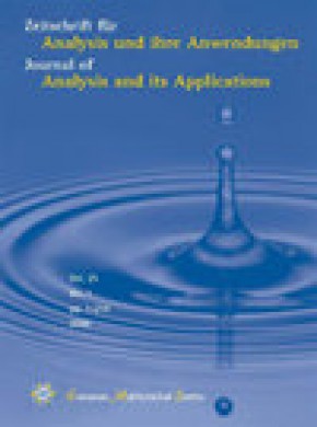 Zeitschrift Fur Analysis Und Ihre Anwendungen期刊