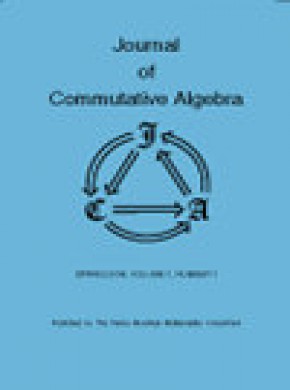 Journal Of Commutative Algebra期刊