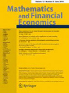 Mathematics And Financial Economics期刊